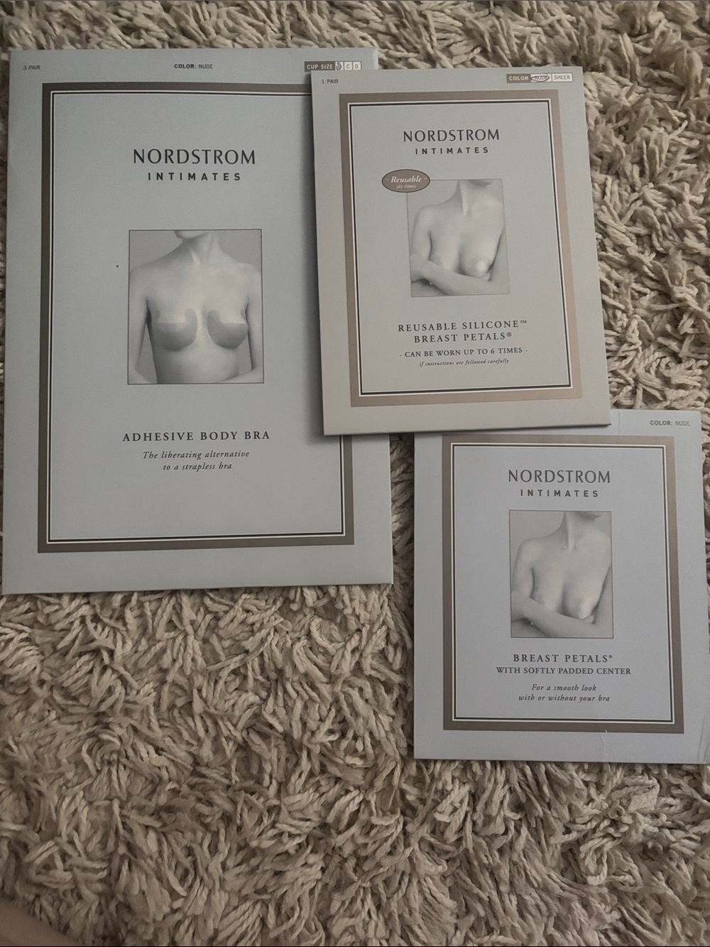 Nordstrom adhesive body bra and breast petals (2 sets)